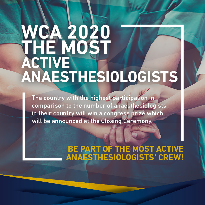 The most active anaesthesiologists